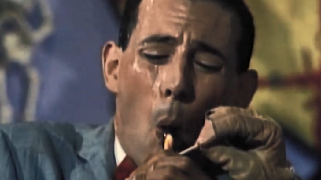 did pee wee herman smoke cigarettes paul reubens smoking Pee-wee in 'Rebel with a cigarette' photo Remembering Paul Reubens: Two Years
